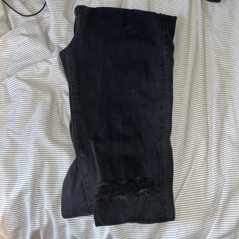 American Eagle Ripped Black Skinny Jeans